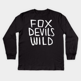 FoxDevilsWild, German Idiom, Denglish Kids Long Sleeve T-Shirt